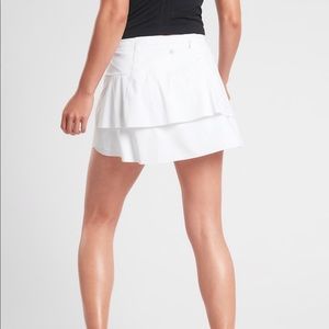 ATHLETA | White Tennis/Running Skirt | Size M